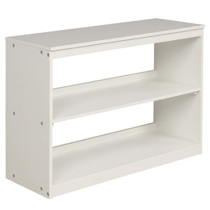 English Elm Low Twin Loft Bed with Rolling Desk Underbed Storage Cabinet Kids Study Space LT000113AAK