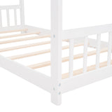 Hearth and Haven Twin Size House Bed Wood Bed WF282521AAK