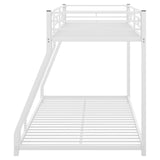 Hearth and Haven Twin over Full Metal Bunk Bed, White MF286653AAK