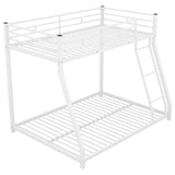 Hearth and Haven Twin over Full Metal Bunk Bed, White MF286653AAK