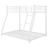 Twin over Full Metal Bunk Bed, White