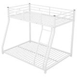 Hearth and Haven Twin over Full Metal Bunk Bed, White MF286653AAK