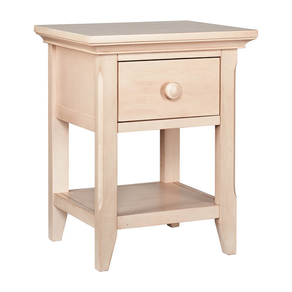 English Elm Overland Matte Sandstone Nightstand Low Profile Bedside Table for Modern Bedrooms 11102-SDS