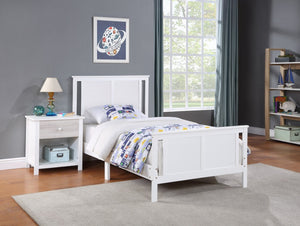 English Elm Connelly Solid Wood Twin Bed Reversible Panel Headboard for Kids Bedroom Decor 27511-WH