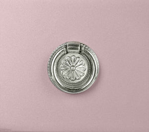 English Elm Bedroom Rose Gold Vanity Set with Foldable Triple Mirror, Plush Stool & 5 Drawers for Luxury Storage HS00F4060-ID-AHD