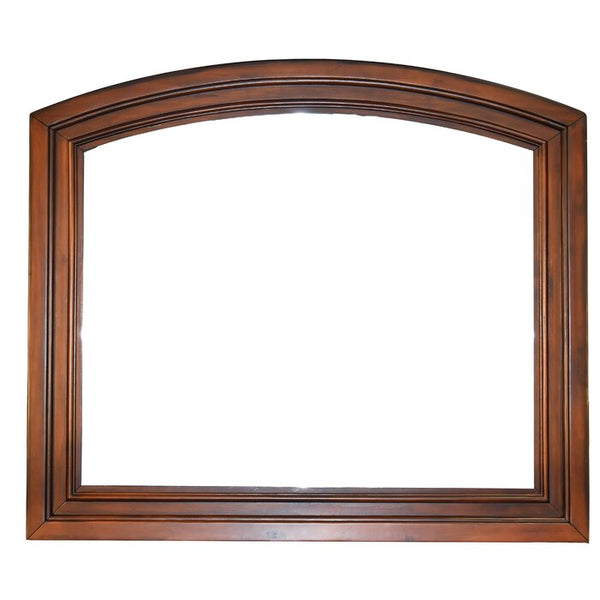 English Elm Baltimore Transitional Dark Walnut 5-Pc Storage Bedroom Set with Cedar-Lined Drawers & Mirror 808857786807