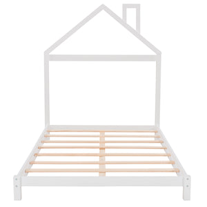 Hearth and Haven Full House Bed, White