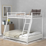 Hearth and Haven Twin over Full Metal Bunk Bed, White MF286653AAK