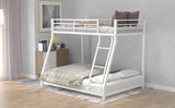 Hearth and Haven Twin over Full Metal Bunk Bed, White MF286653AAK