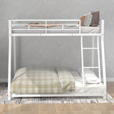 Hearth and Haven Twin over Full Metal Bunk Bed, White MF286653AAK