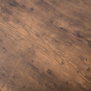 English Elm TOPMAX Modern 3-Piece Round Drop Leaf Dining Set with 2 Chairs, Space-Saving Rustic Brown Top WF290234AAB