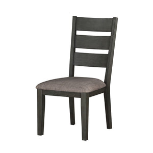 English Elm Transitional Ash Veneer Dining Side Chairs Set of 2 Padded Polyester Seat Casual Neutral B01143653