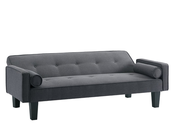 English Elm Mega Velvet Convertible Loveseat Button Tufted Sleeper Sofa for Living Room W97543711