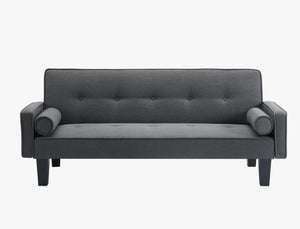 English Elm Mega Velvet Convertible Loveseat Button Tufted Sleeper Sofa for Living Room W97543711