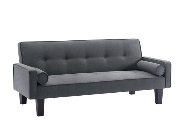 English Elm Mega Velvet Convertible Loveseat Button Tufted Sleeper Sofa for Living Room W97543711