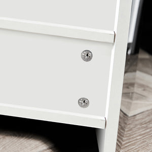 English Elm Living Wooden Sideboard with LED Lights 130cm High Gloss 3-Door Buffet TV Stand Modern Storage W331S00068