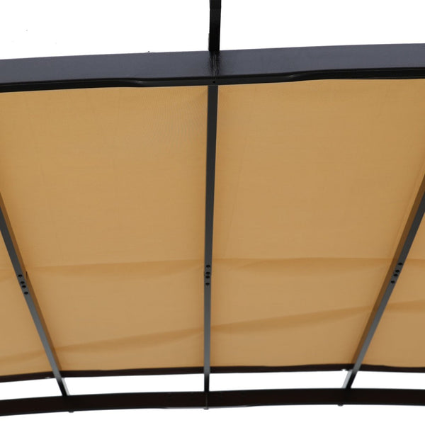 English Elm Universal Polyester Pergola Canopy with Retractable Side Shades Uv Resistant Outdoor W41943550