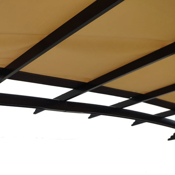 English Elm Universal Polyester Pergola Canopy with Retractable Side Shades Uv Resistant Outdoor W41943550