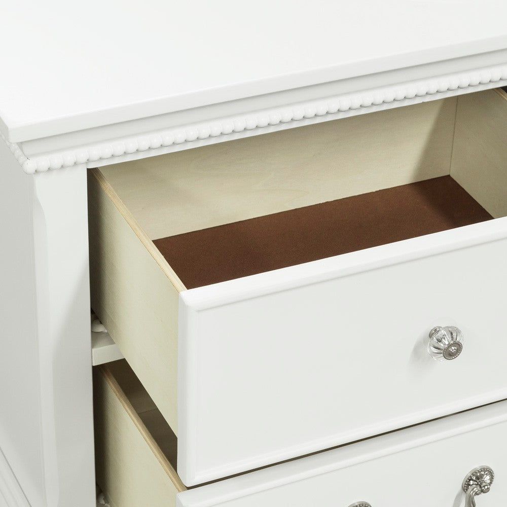 English Elm Classic Classic Traditional 1-Drawer Nightstand White Wood Finish Dovetail Drawers Bedside Table 23.75"x15.5"x24.25" B01146479