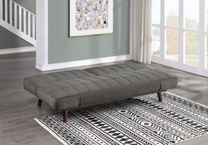 English Elm Elegant Convertible Chenille Sleeper Sofa with Tufted Cushions and Espresso Wood Legs B01146749