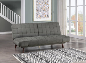 English Elm Elegant Convertible Chenille Sleeper Sofa with Tufted Cushions and Espresso Wood Legs B01146749
