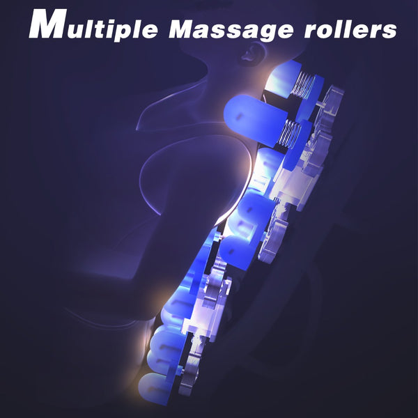 English Elm Bosscare Zero Gravity Recliner Full Body Massage Chair with Bluetooth and Foot Rollers W73047158