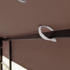 English Elm 10x10 Ft Double Tiered Gazebo Replacement Canopy Uv Resistant Polyester Outdoor Cover Coffee W41939705