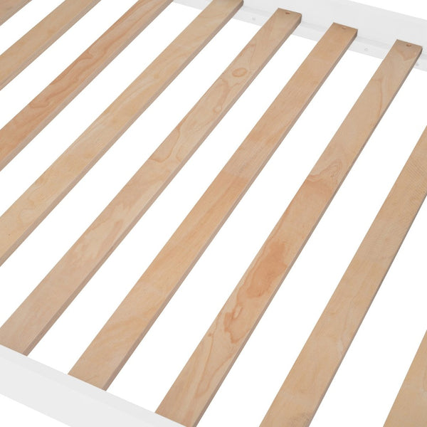 English Elm Stairway Twin Over Bunk Bed with Stair Storage White Pine Kids Room LT000109AAK-1