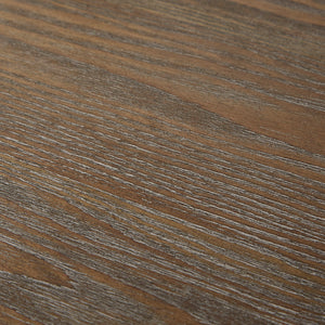 English Elm Desk Industrial Reclaimed Grey Hardwood and Metal Frame Accent Desk with Side Shelves, 60"W Workstation B03548154