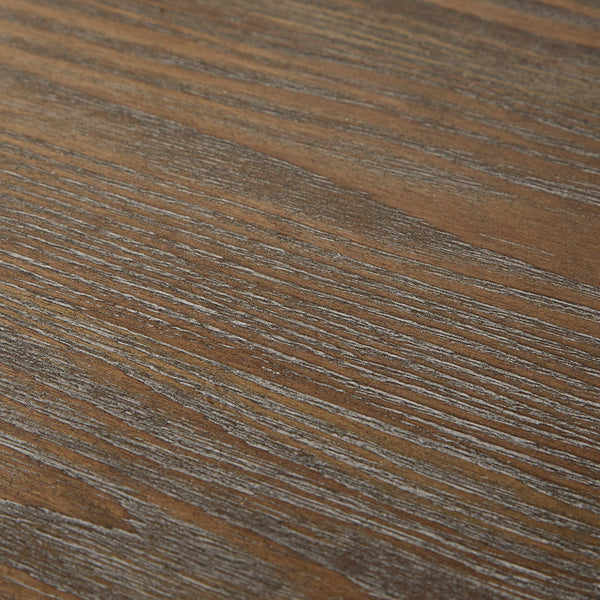 English Elm Desk Industrial Reclaimed Grey Hardwood and Metal Frame Accent Desk with Side Shelves, 60"W Workstation B03548154