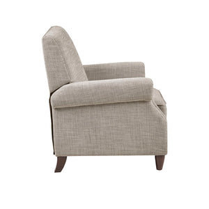 English Elm Push Julian Push Back Recliner with Silver Nailhead Trim, High-Density Foam, Solid Wood Frame and Legs Sand 27.75 L x 32 W x 29.75 H B03548630