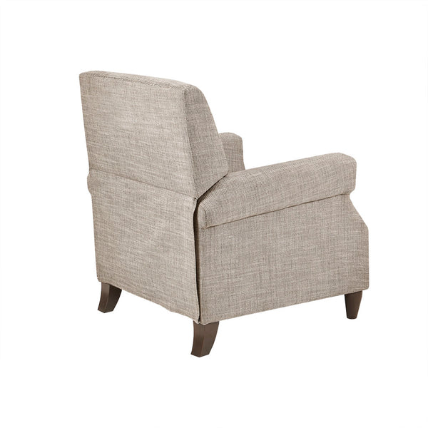 English Elm Push Julian Push Back Recliner with Silver Nailhead Trim, High-Density Foam, Solid Wood Frame and Legs Sand 27.75 L x 32 W x 29.75 H B03548630