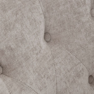 English Elm Calvin Tufted Swivel Chair 360° Rotation, Plush Foam Seat, Solid Wood Frame & Black Metal Base B03549035