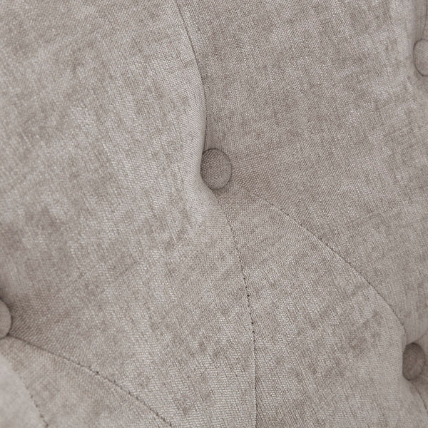 English Elm Calvin Tufted Swivel Chair 360° Rotation, Plush Foam Seat, Solid Wood Frame & Black Metal Base B03549035