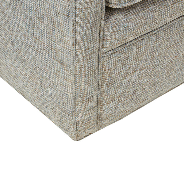 English Elm Brianne Wide Seat Swivel Arm Chair with 360° Black Metal Base, Plush Foam Cushion, Double Piping Elegance B03548661