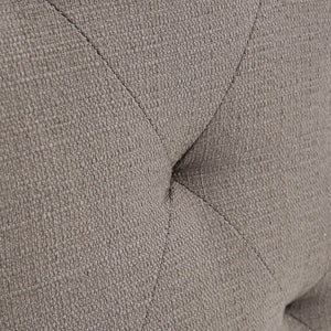 English Elm Capstone Tufted Swivel Barrel Chair with Brass Nailhead Accents, Wood Frame & High-Density Foam Upholstery B03548667