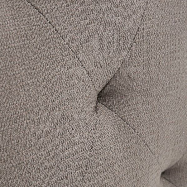 English Elm Capstone Tufted Swivel Barrel Chair with Brass Nailhead Accents, Wood Frame & High-Density Foam Upholstery B03548667