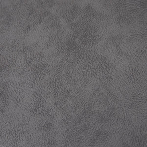 English Elm Faux INK+IVY Adams Faux Leather Swivel Counter Stool in Grey with Matte Black Base, 360° Rotation, 300 lb Capacity B03548401