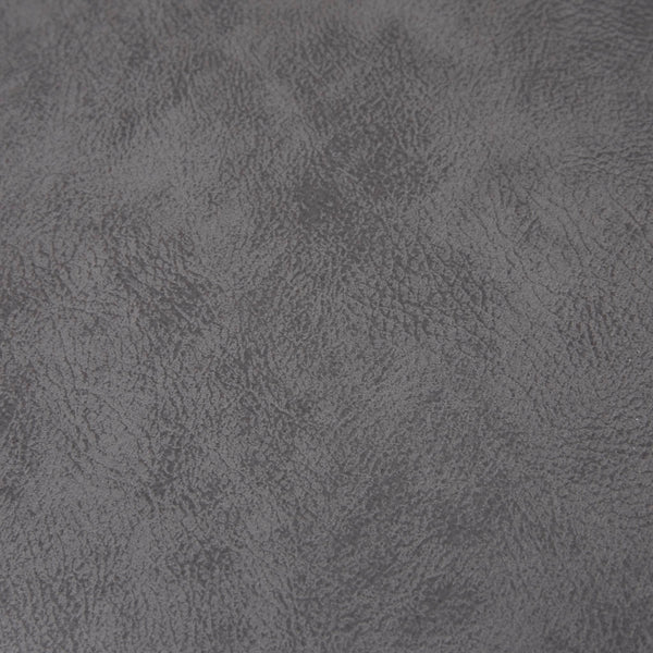 English Elm Faux INK+IVY Adams Faux Leather Swivel Counter Stool in Grey with Matte Black Base, 360° Rotation, 300 lb Capacity B03548401