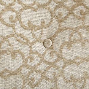 English Elm Arm Madison Park Angelica Dining Arm Chairs Set of 2 — Tan Upholstered, Bronze Nailhead Trim, Dark Coffee Legs B03548768