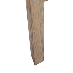 English Elm Milo Wheat Ash Wood End Table with White Marble Top, 20" Dia x 19.5"H — Simple Fresh Design, Ships in 2 Cartons B035S00019