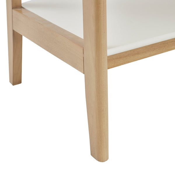 English Elm Shelf Madison Park Parker Mid-Century 5-Tier Two-Tone Wooden Bookcase - Solid Wood Frame, White MDF Shelves, 31"W x 73"H, Stylish Display B03548884