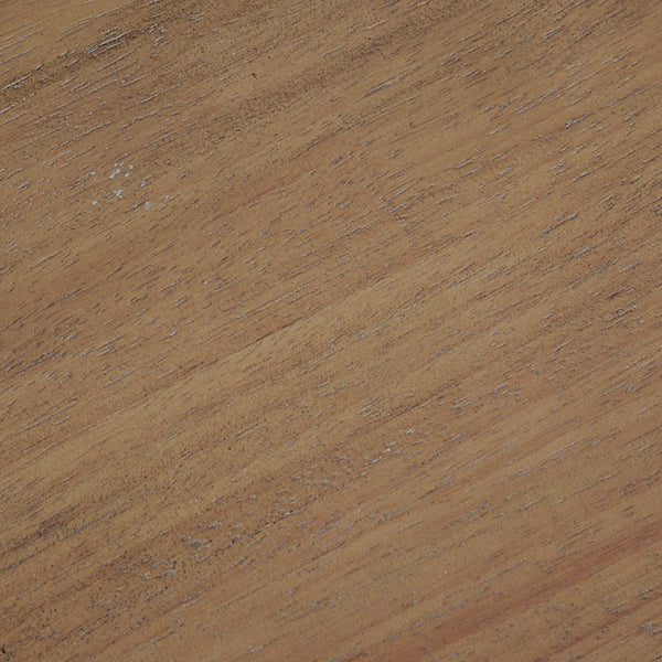 English Elm Solid Wood Tabitha Desk with Reclaimed Natural Finish, Turned Legs, Single Drawer & Metal Glides B03549013