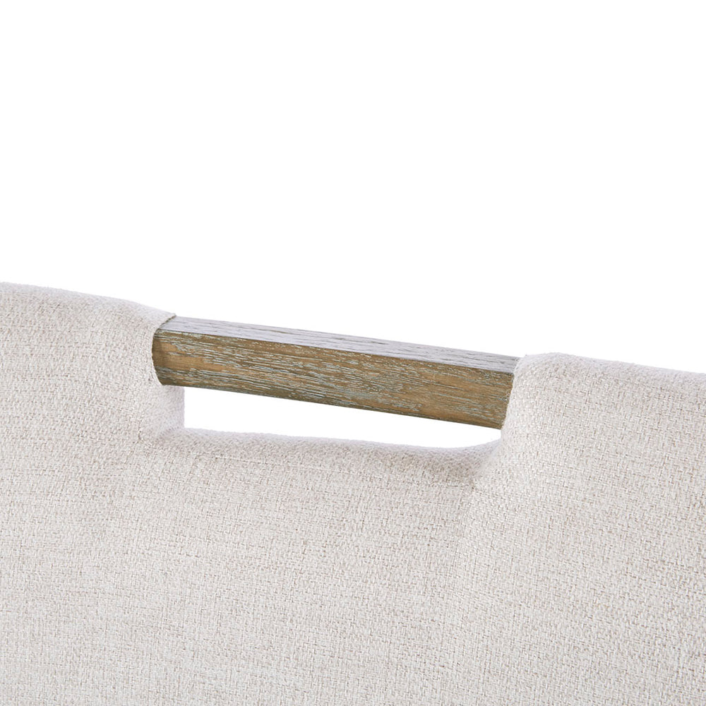 English Elm Braiden Upholstered Dining Chairs Set of 2 – Reclaimed Grey Rubberwood Legs, Accent Handle, 300 lb Capacity B03548763