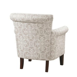 English Elm Brooke Espresso Tight Back Club Chair with Bronze Nailhead, Solid Wood Frame, Plush Foam Cushion B03548564
