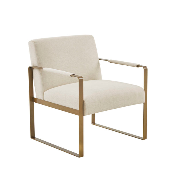 English Elm Accent Chair Martha Stewart Jayco Perry Street Velvet Upholstered Antique Gold Metal Arms Legs Plush B03548953