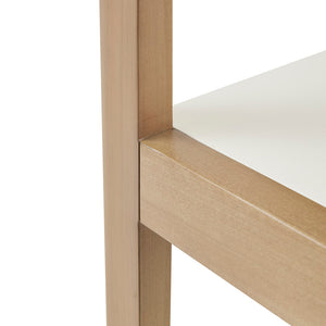 English Elm Shelf Madison Park Parker Mid-Century 5-Tier Two-Tone Wooden Bookcase - Solid Wood Frame, White MDF Shelves, 31"W x 73"H, Stylish Display B03548884