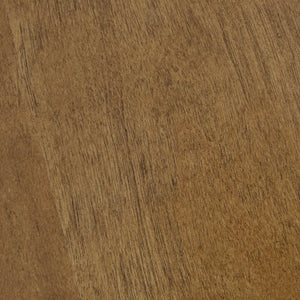 English Elm Triangle Blaze Wood Coffee Table - Mid-Century Modern Elm Finish, Solid Cross Base Accent Table Light Brown 23.5 L x 24.75 W x 6.5 H B03548449