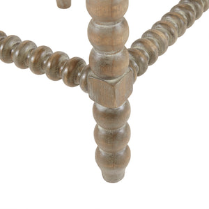 English Elm Christine Counterstool with Reclaimed Gray Wood Legs, Light Gray Upholstery & Bronze Nailhead Trim B03548707