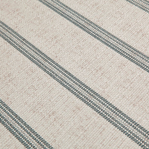 English Elm Cocktail Hexagonal Ottoman by Martha Stewart Bedford — Natural Printed Upholstery, Solid Wood Frame B03548965